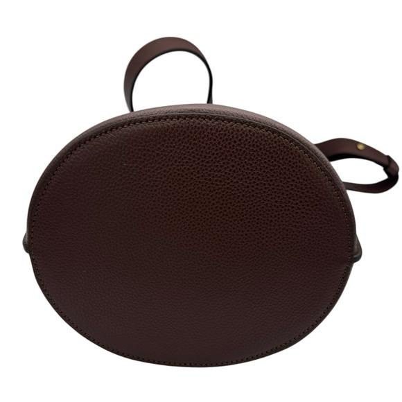 NEW Leo Et Violette Le Duo Bucket Bag Brown Grain Leather - Picture 11 of 16